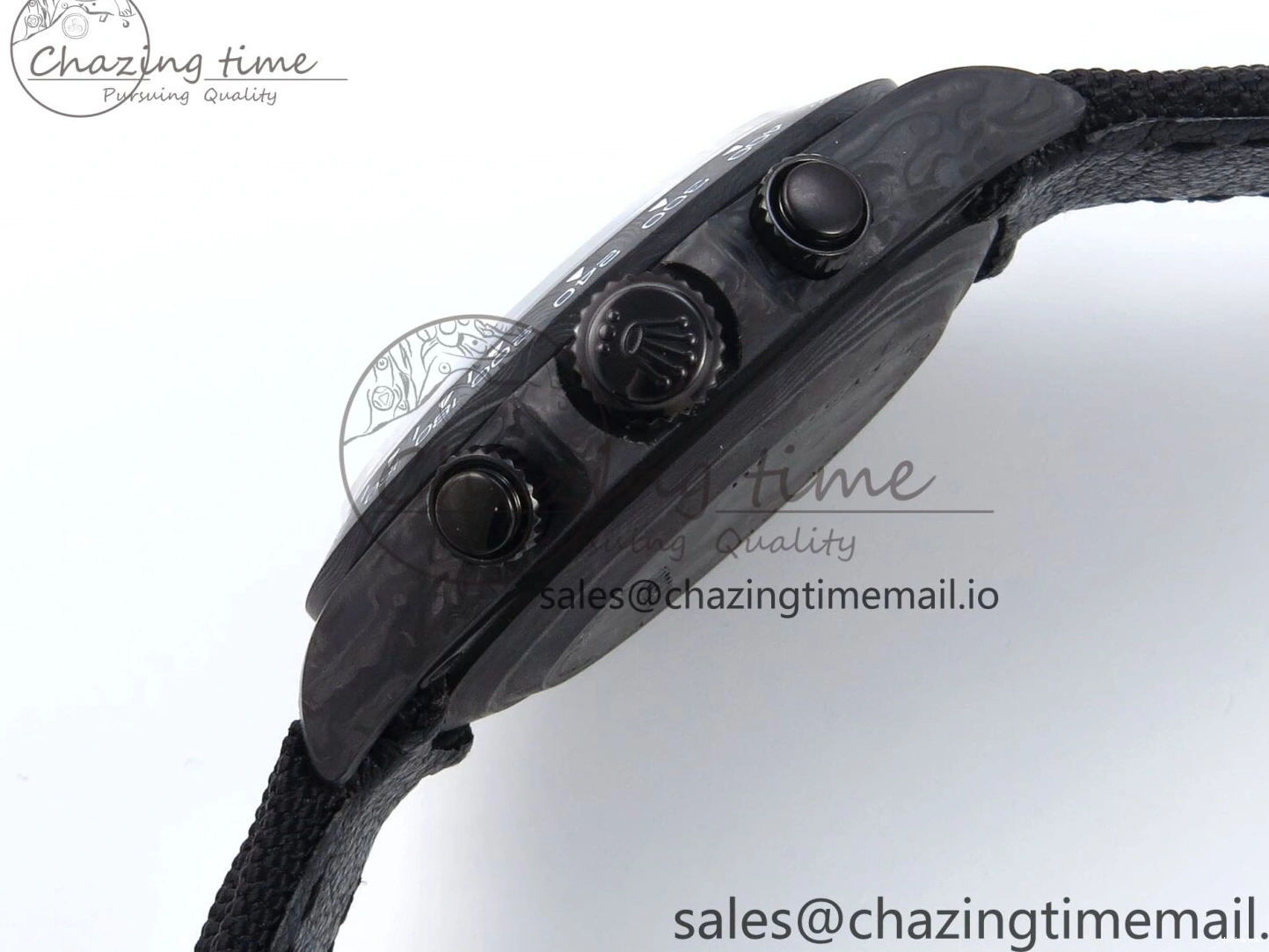 Best 40mm N6F Skeleton Black DD4801 Daytona Dial Gray Diw 1:1 Strap Edition Nylon 1126